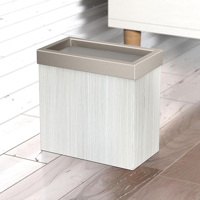 Gatco Modern Rectangle Wastebasket, 3 Gallon Capacity - Image 3