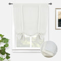 DriftAway Double Layer Linen Blackout Tie Up Curtains Thermal Insulated Fully by DriftAway