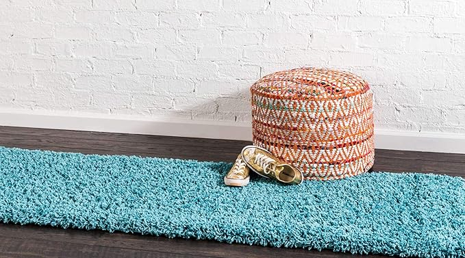 Unique Loom Solid Shag Collection Area Rug - Image 3