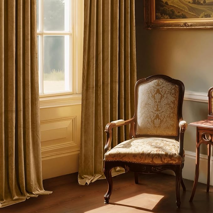 StangH Gold Brown Curtains for Living Room, Luxury Autumn Home Decoration - Image 7
