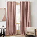 RYB HOME Back Tab Velvet Curtains, Thermal Insulated Privacy Protect Decorative by RYBHOME