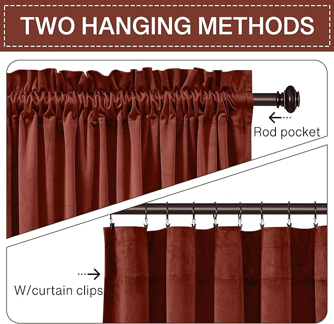 StangH Rust Curtains Velvet - Image 3