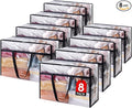 Lifewit 8 Pack Clear Clothes Storage Bags, 60L Plastic Blanket Storage Bag by Lifewit