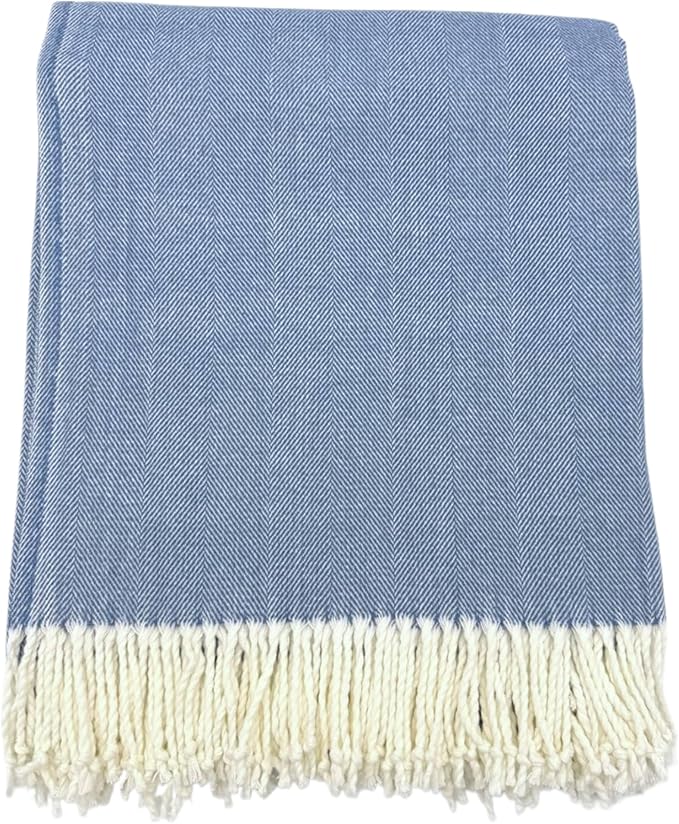 Alashan Cotton Acrylic Adirondack Herringbone Woven Throw - Image 2