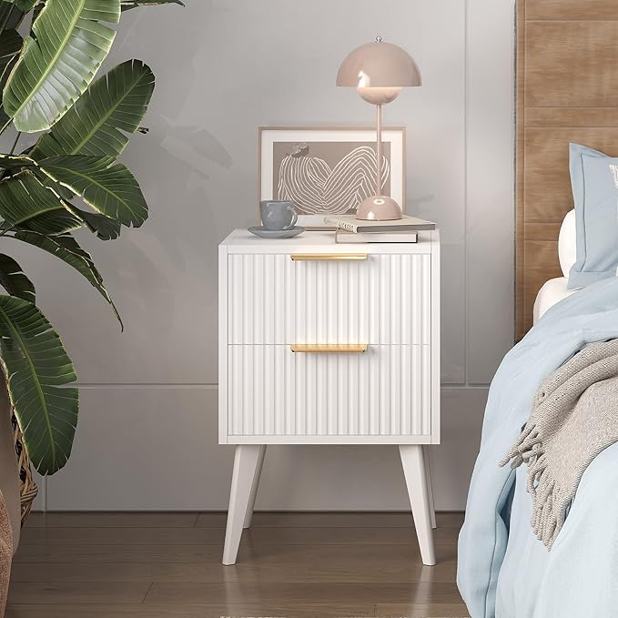 YAUKOMEL Fluted Nightstand - Image 4