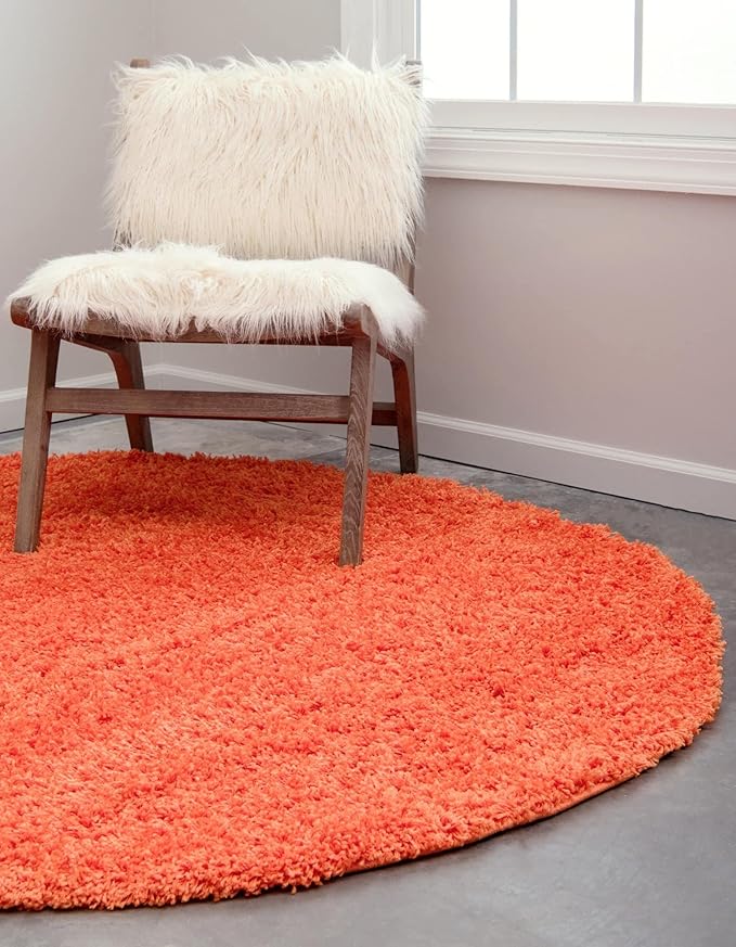 Unique Loom Solid Shag Collection Area Rug - Image 3