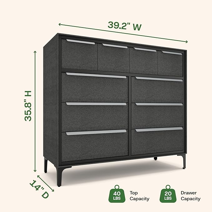 Naima Premium Fabric Dresser - Image 3