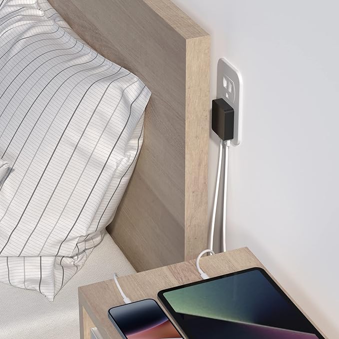 Nekmit Dual Port Ultra Thin Flat USB Wall Charger - Image 5