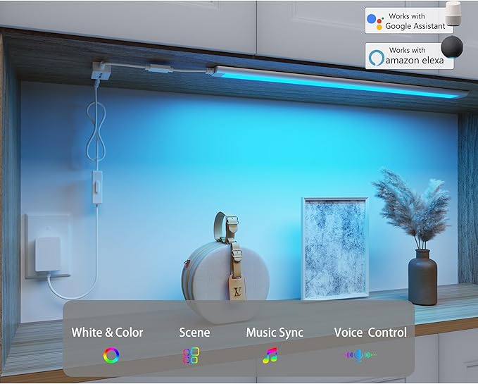 LED Light Bar, Adjustable White & RGB Color Changing, Google Home Enabled - Image 2