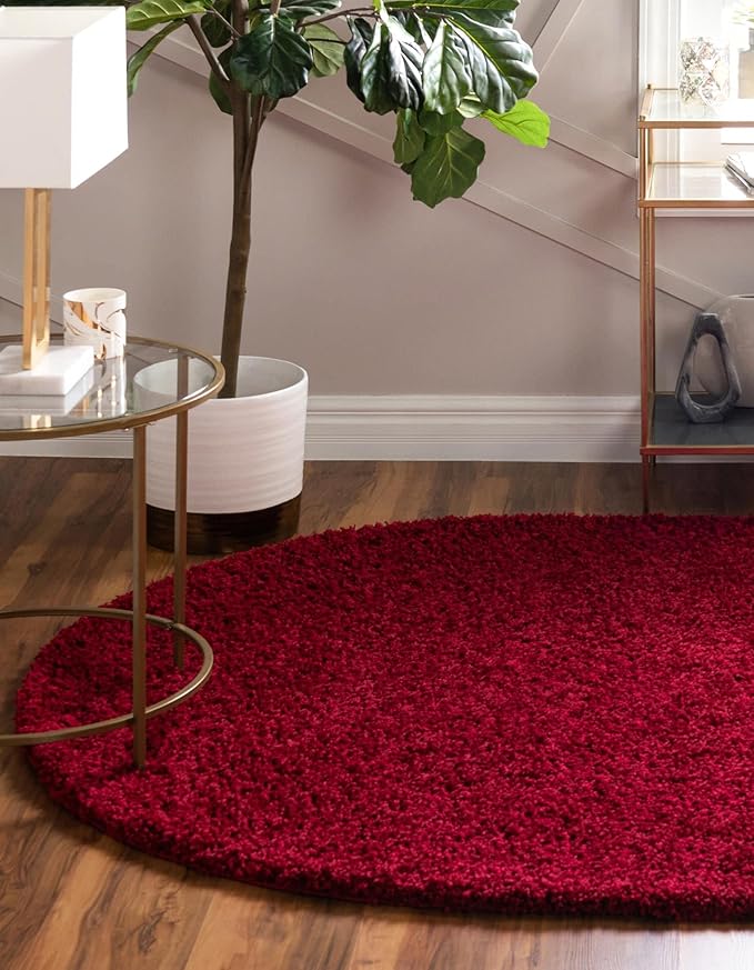 Unique Loom Solid Shag Collection Area Rug - Image 4