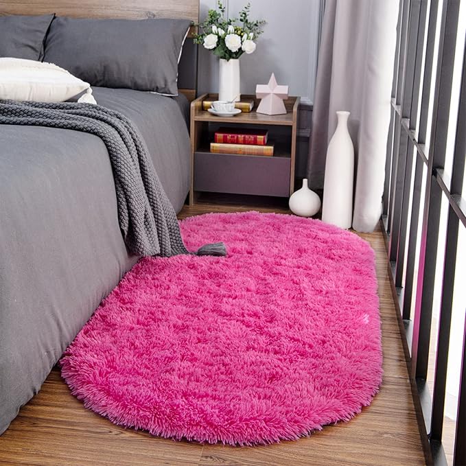 Noahas Ultra Soft Fluffy Bedroom Rugs Kids Room Carpet Modern Shaggy Area Rugs - Image 3