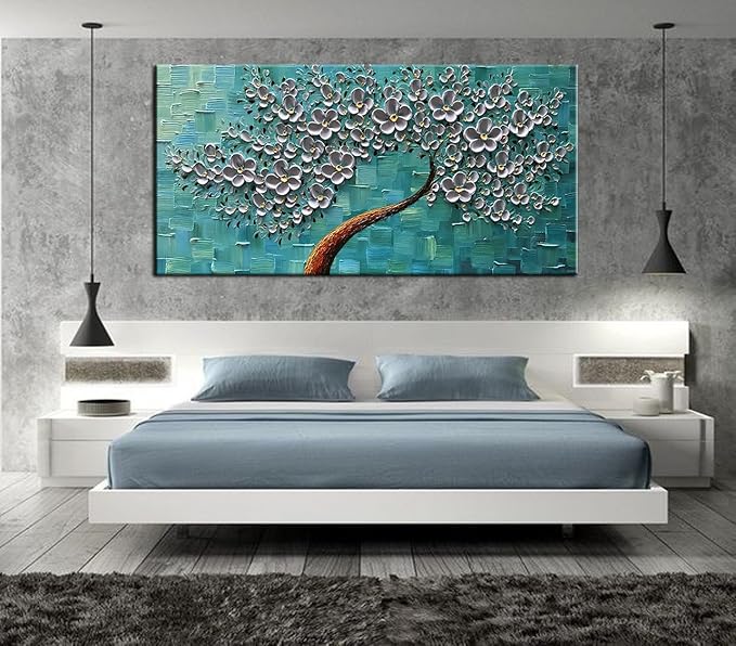 YaSheng Art- 3D Flowers Artwork Oil Painting On Canvas 100% Hand Painted - Image 6