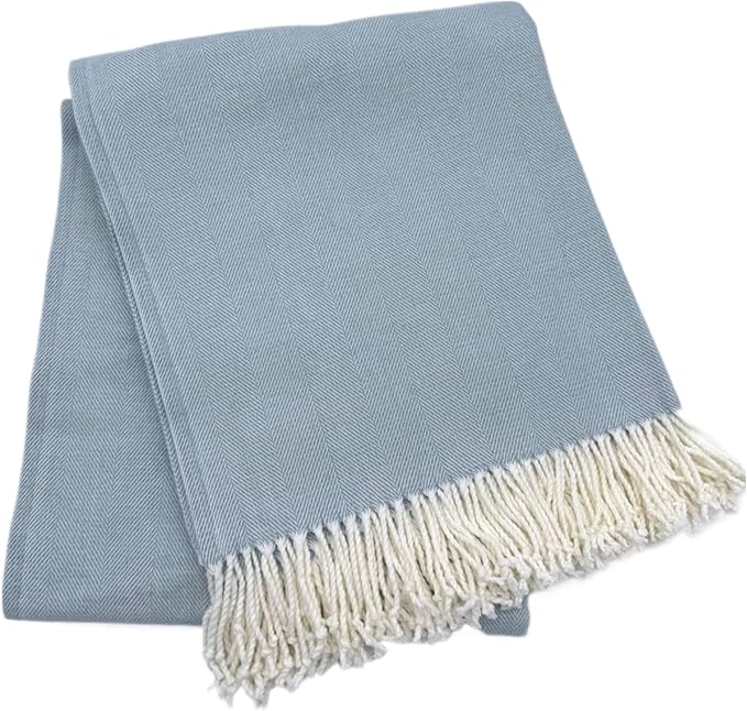 Alashan Cotton Acrylic Adirondack Herringbone Woven Throw by Alashan