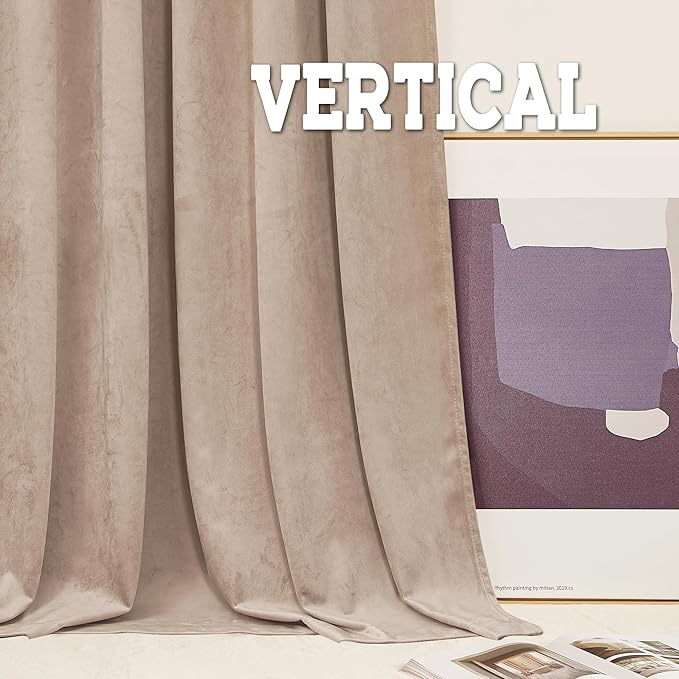 RYB Home Blush Velvet Curtains 90 inches - Image 5