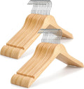 TOPIA HANGER Wooden Hangers 30 Pack, 0.28-inch Slim & Durable Clothes Hangers by TOPIAHANGER