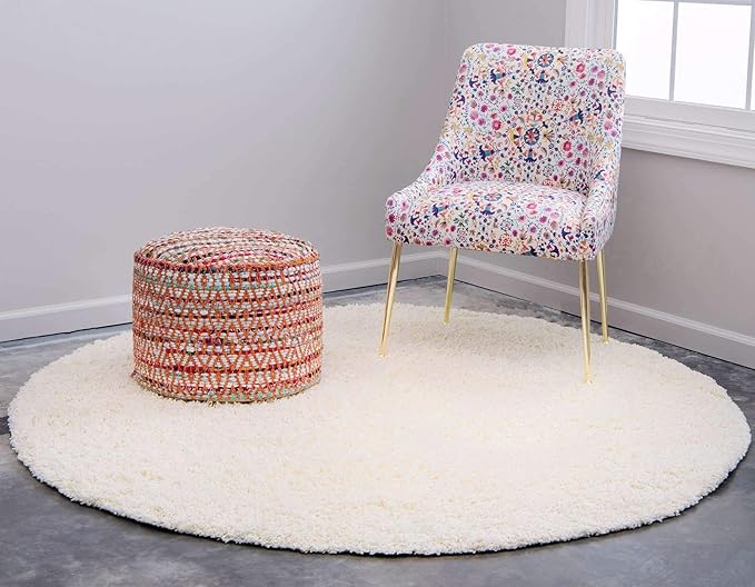 Unique Loom Solid Shag Collection Area Rug - Image 3