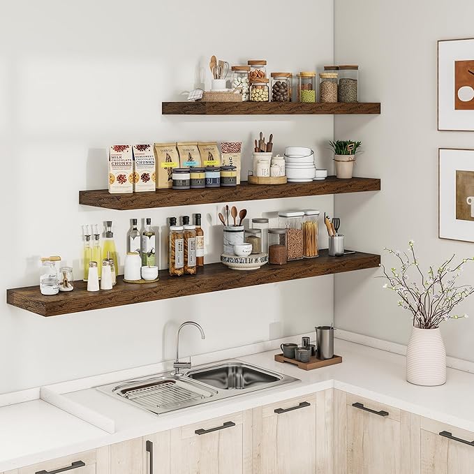 RICHFOCUS 72Inch Floating Shelves - Image 5