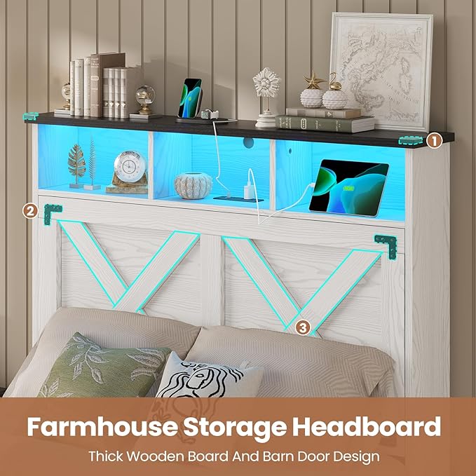 Hasuit Farmhouse Bed Frame Twin Size - Image 7
