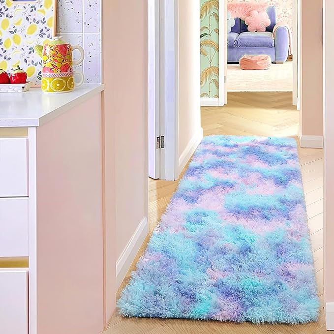 PAGISOFE Machine Washable Rainbow Runner Rugs - Image 6