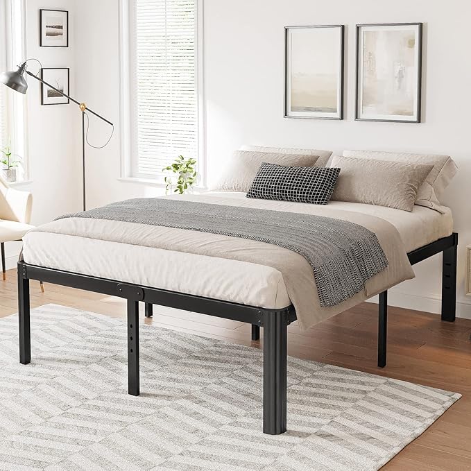 Hunlostten 14in High Heavy Duty California King Bed Frames No Box Spring Needed - Image 2