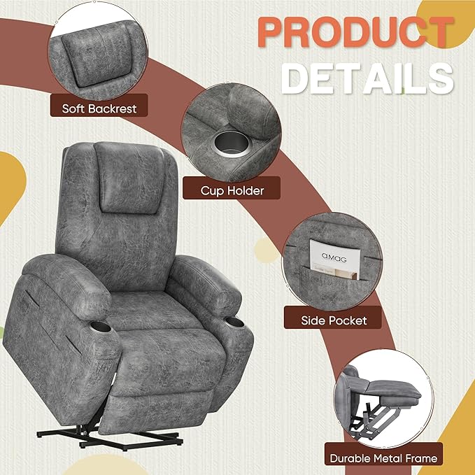 Electric Power Lift Recliner Chair - Image 5