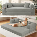 Convertible Futon Sofa Bed, Queen Sleeper Sofa Bed, Compressed Couch in a Box by GJQFurniture
