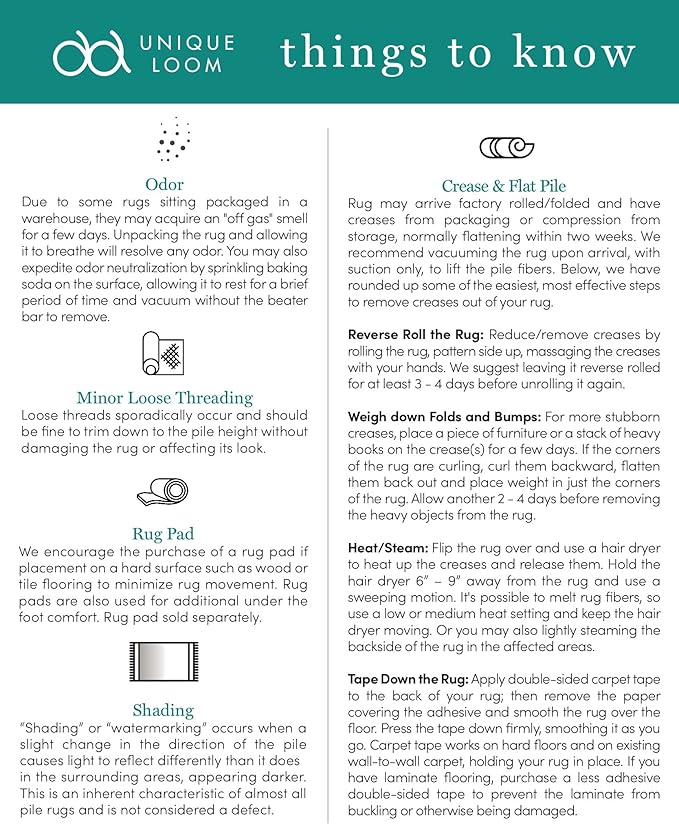 Unique Loom Solid Shag Collection Area Rug - Image 11