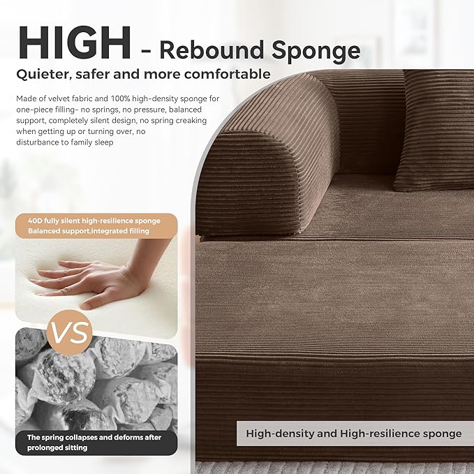 Upgrade High Backrest Design Sofa Bed - Image 7