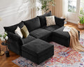 ABCASA 102.6" U Shaped Modular Sectional Sofa, 5 Seater Couch by ABCASA
