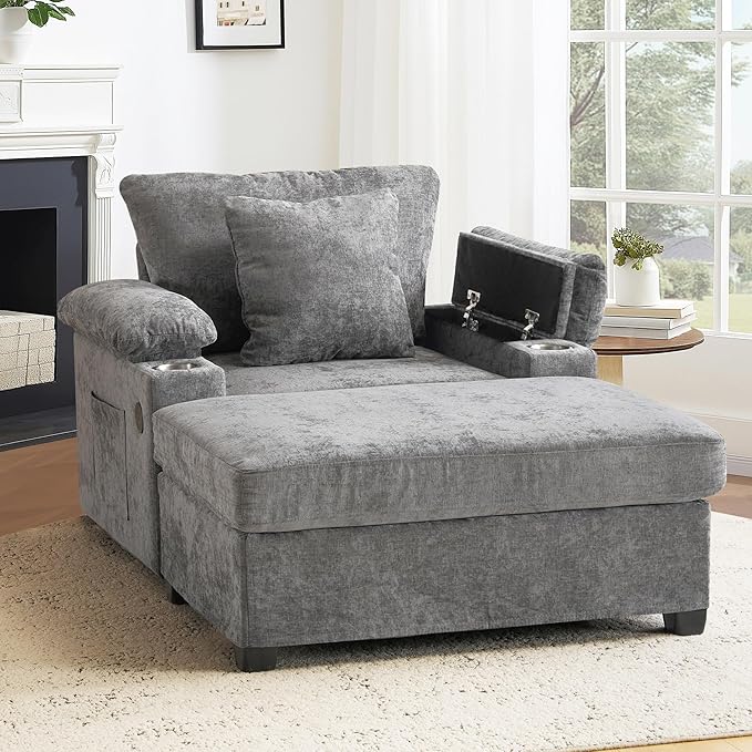 SUNWAVE 58" Chaise Lounge Chair by SUNWAVEHOME