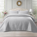 KASENTEX Twin Quilt Set 68"x86" – Soft Washed 3-Layer Lightweight Bedspread by KASENTEX