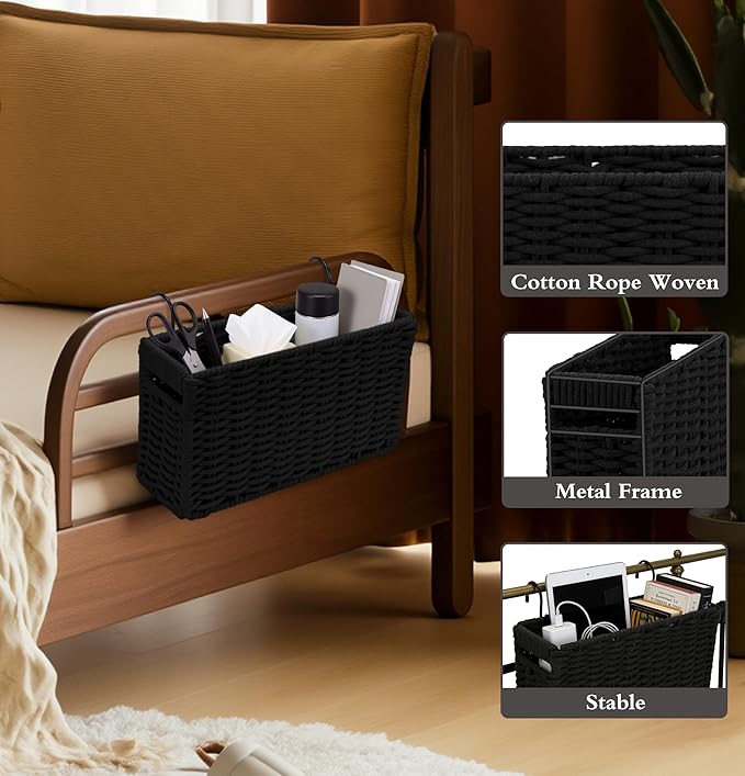 Cotton Rope Woven Bedside Caddy - Image 3