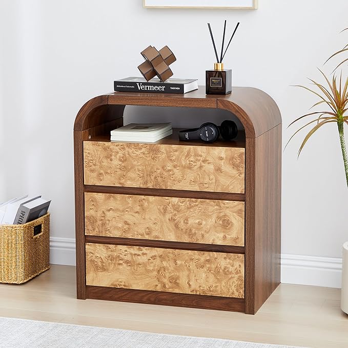 3 Drawer Dresser for Bedroom, Modern Chest of Drawers - Image 4
