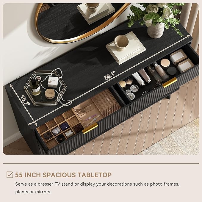 CARPETNAL Fluted 8 Drawer Dresser - Image 7