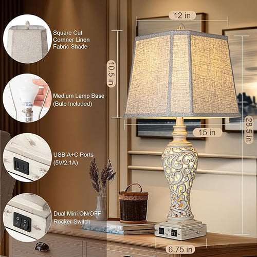 28.5" Table Lamps Set of 2 - Image 2