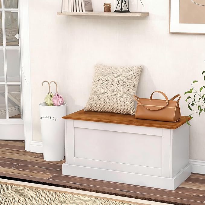 LOKO 35.5” Storage Chest, Lift Top Storage Box - Image 3