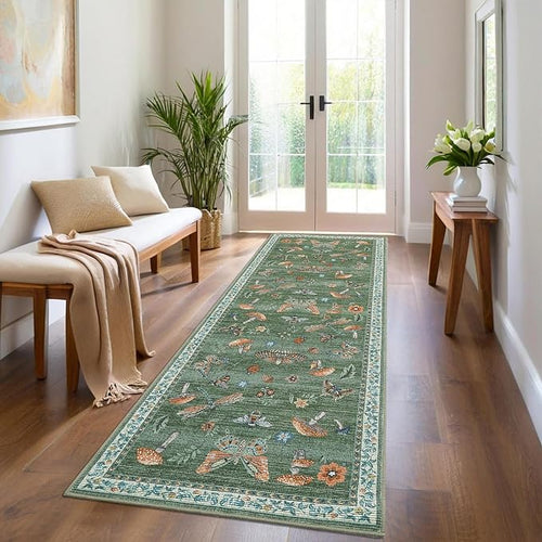 2.5x8 Runner Rug for Hallway Washable Kitchen Rugs Non Slip by ROYHOME