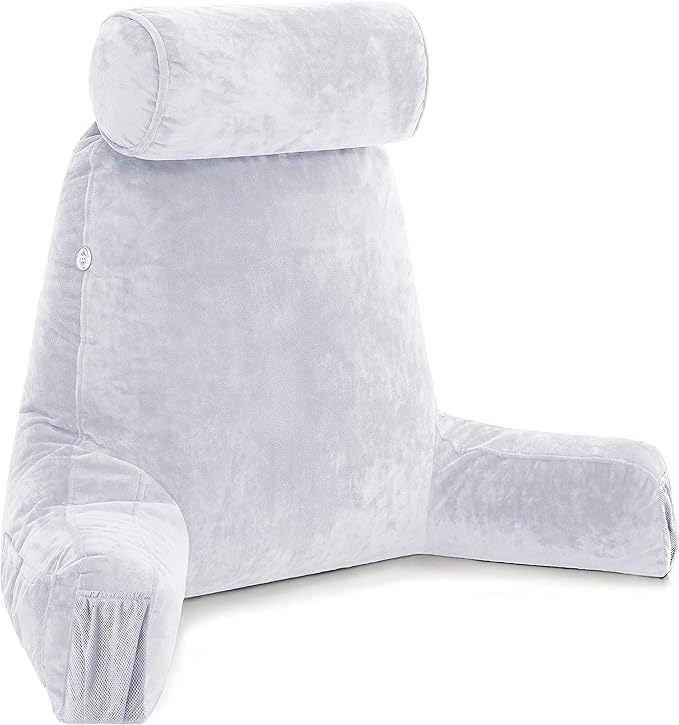 Husband Pillow Medium Light Grey, Backrest by HusbandPillow