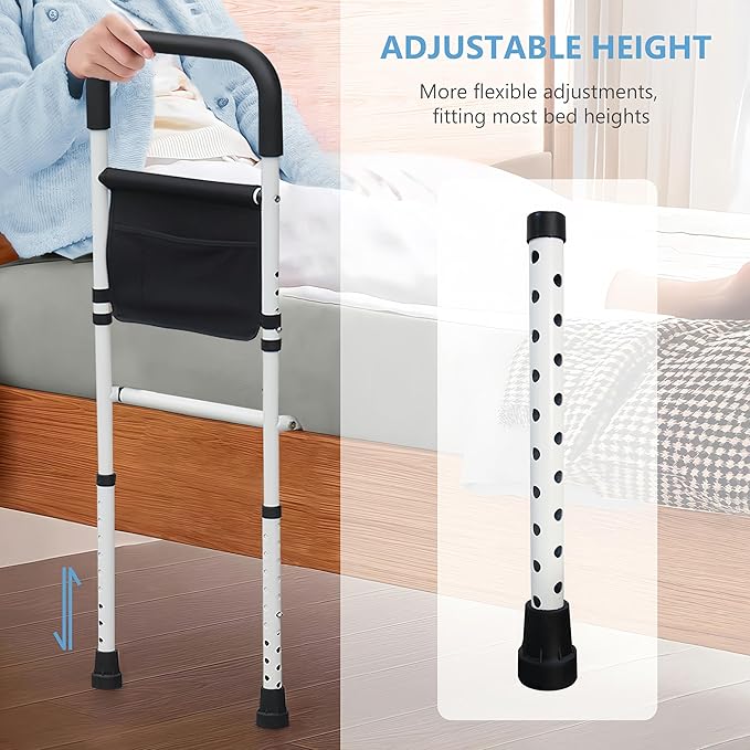 Bed Rails for Elderly Adults Safety, Adjustable Bed Assist Rails for Seniors - Image 5