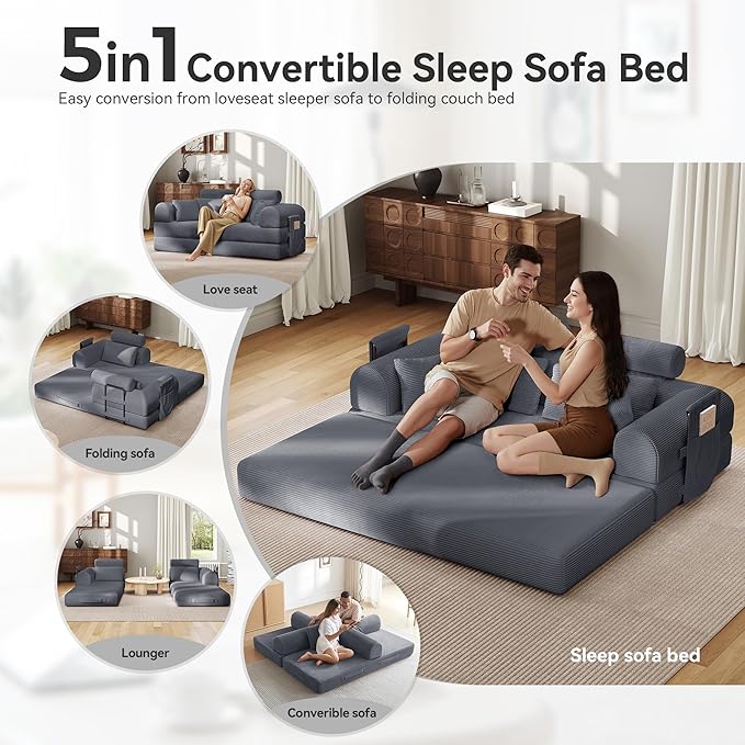 Upgrade High Backrest Design Sofa Bed - Image 3