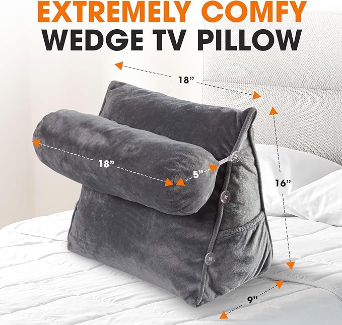 Cheer Collection Reading Wedge Pillow - Image 3