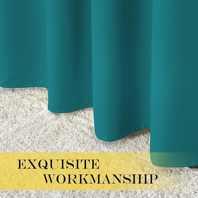NICETOWN Blackout Curtains 72 inches Long, Grommet Privacy Window Treatment - Image 5