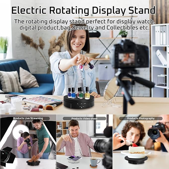 JAYEGT 3 in1 Motorized Rotating Display Stand - Image 4