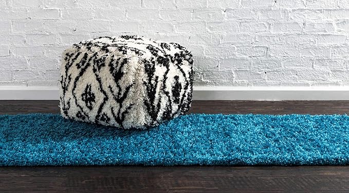 Unique Loom Solid Shag Collection Area Rug - Image 4