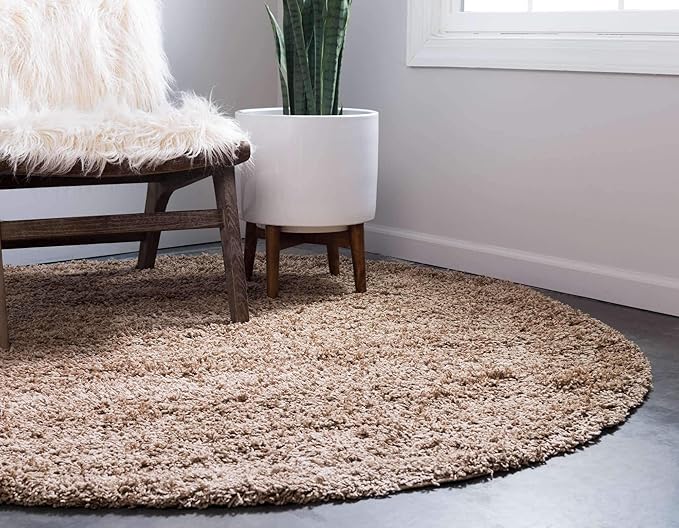 Unique Loom Solid Shag Collection Area Rug - Image 3