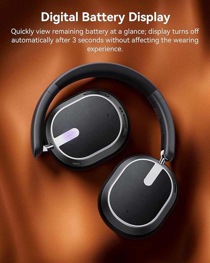 Active Noise Cancelling Headphones, 120H Playtime Bluetooth 6.0 Wireless - Image 8