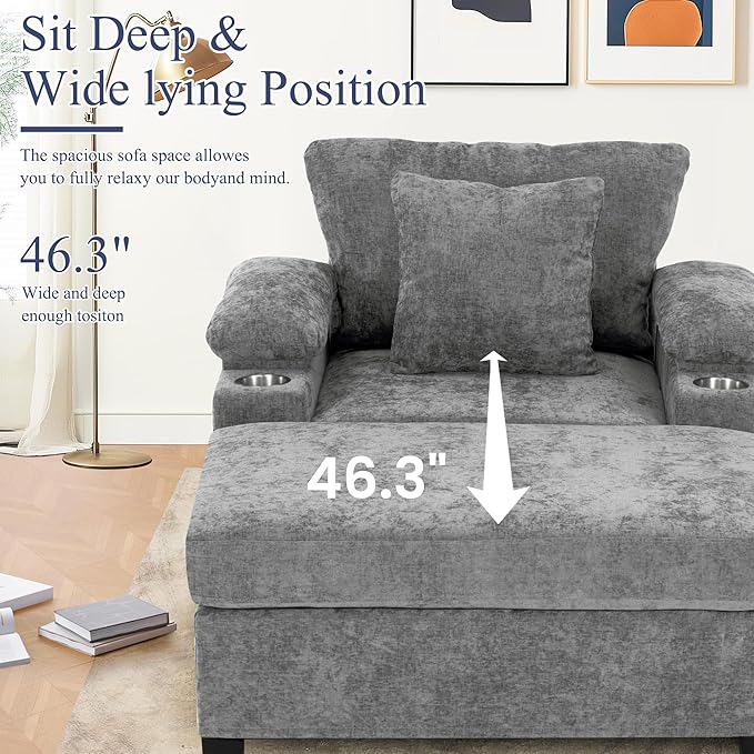 SUNWAVE 58" Chaise Lounge Chair - Image 8
