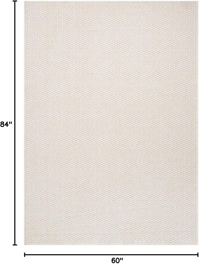 Easy Jute Rug 5x7 Indoor Outdoor Natural Rugs Solid Fiber Rug Woven Area Rug - Image 2