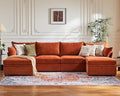 ABCASA 134.6" Oversized Modular Sectional Sofa, 6 Seater U Shaped Couch by ABCASA