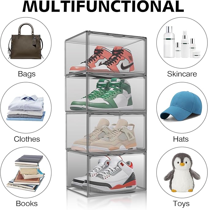 1 Pack Shoe Organizers Storage Boxes - Image 3